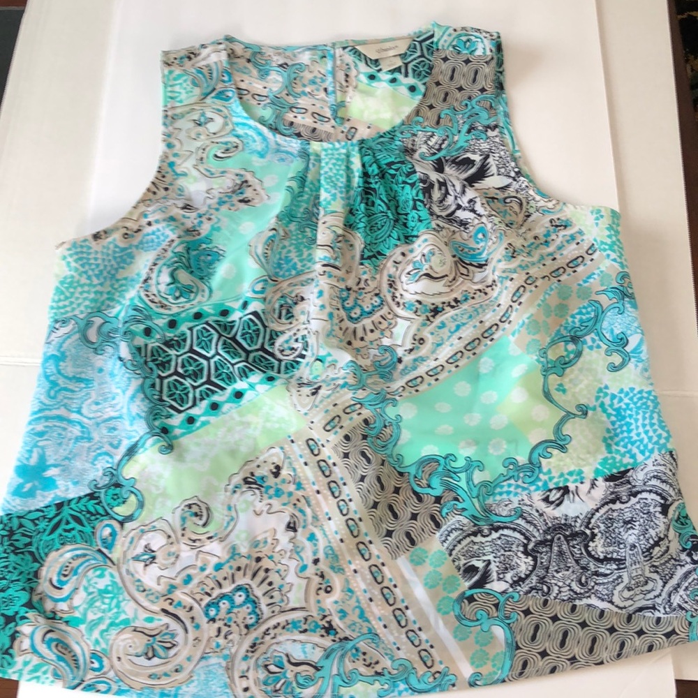 Cj banks sleeveless blouse 14w